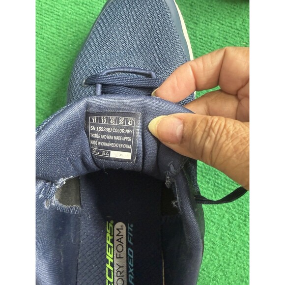 Skechers Classic Fit Men's Shoes with Air-Cooled Memory Foam - Blue Size 11 Us - Picture 4 of 6